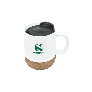 Serendipio Sienna Cork & Ceramic Coffee Mug - 340ml